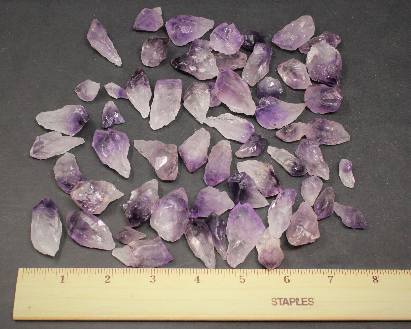 1/4 lb Bulk Lot Purple Amethyst Quartz Points & Raw Crystal Pieces – 4 oz