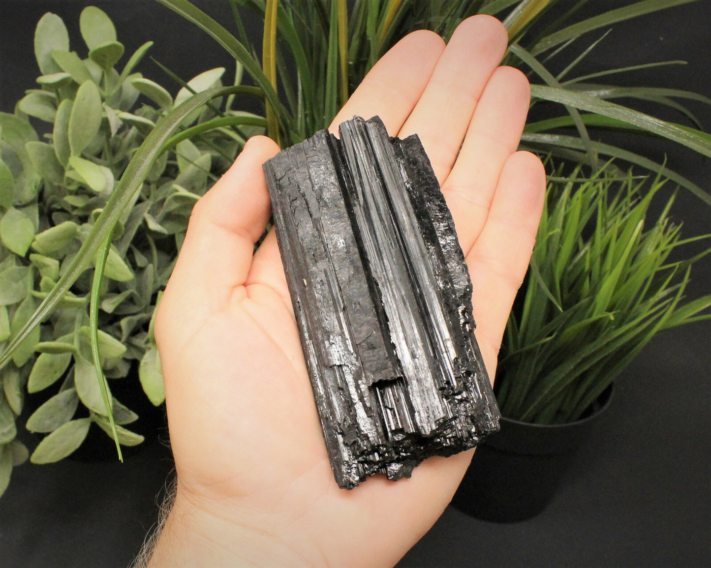 JUMBO Black Tourmaline Rods Premium Rough Natural Crystal Logs