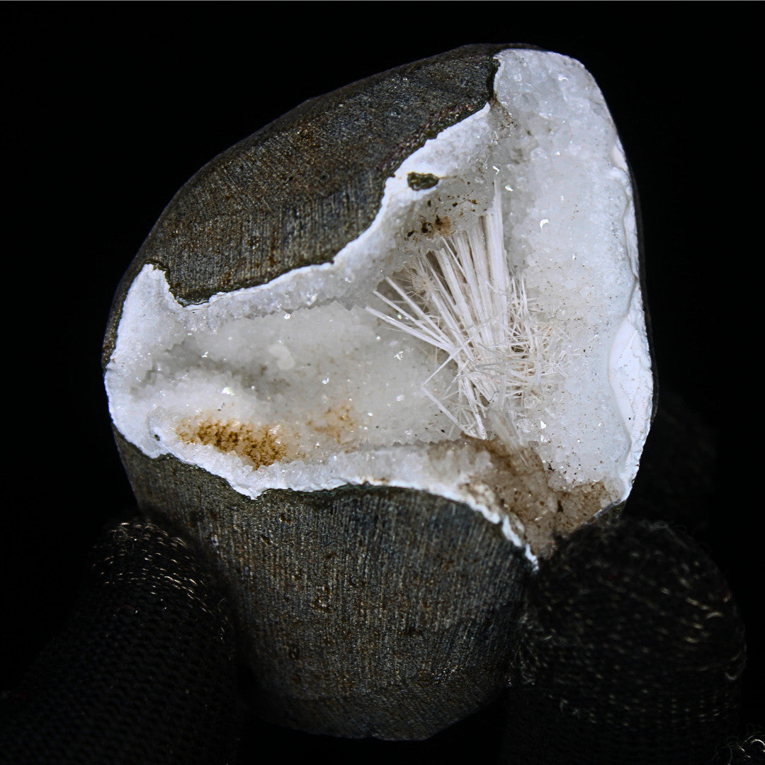 Natural Scolecite Spray Geode โ 135g โ Zeolite Crystal from India ๐ฎ๐ณ