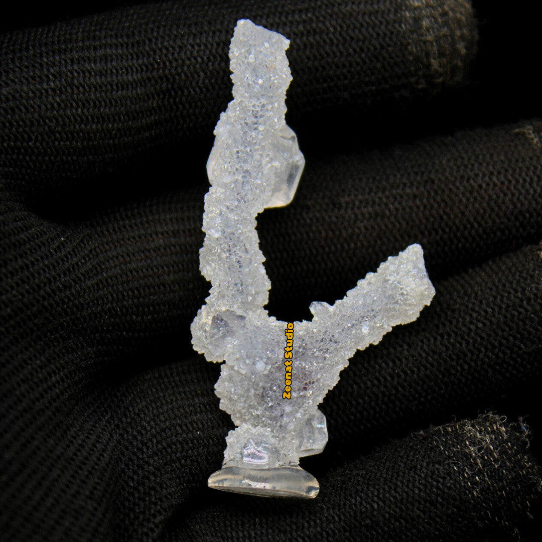 Apophyllite Cluster Matrix Tower 6x3cm 62g Luster Rare Shiny Crystal Specimen