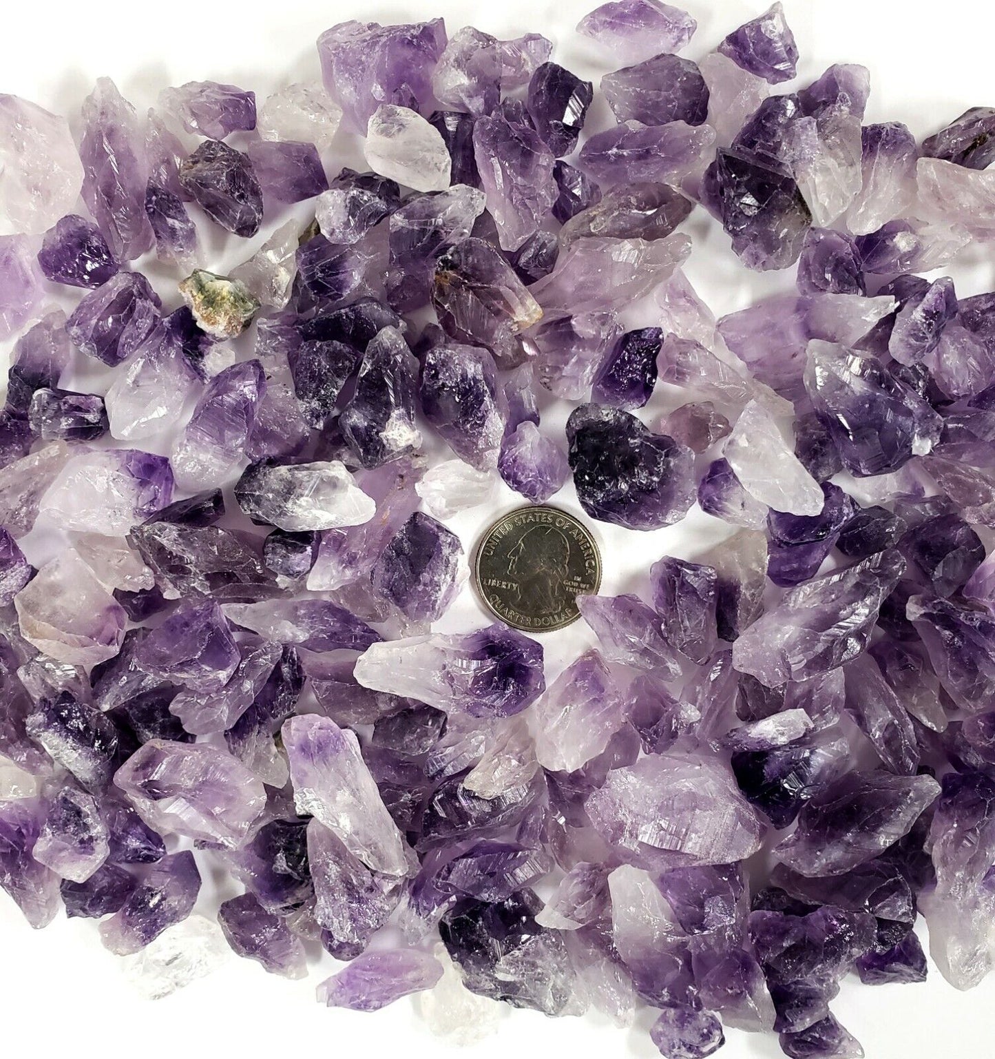 AMETHYST CRYSTAL SMALL POINTS & CHUNKS BULK WHOLESALE HEALING CRYSTALS