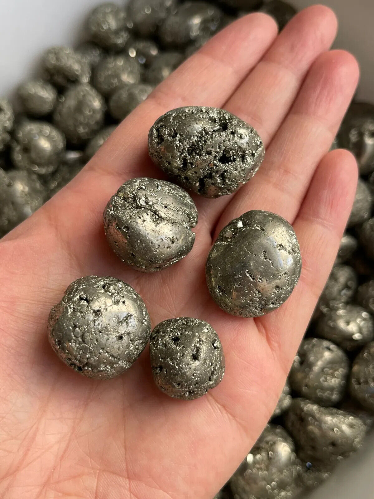 1/2 Lb Lot Tumbled Stones, 0.75-1.25" Crystal Healing Stones, Choose Stone Type