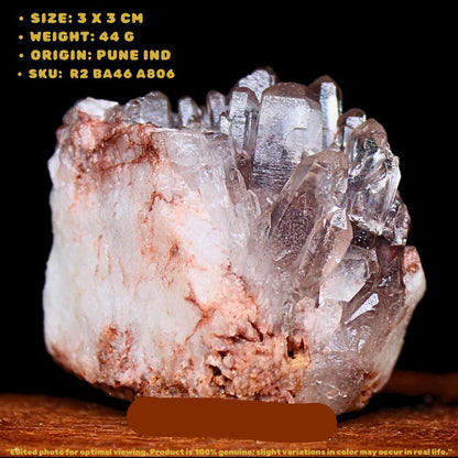 Mini Phantom Quartz Crystal 14g 5x3 cm Natural Healing Stone from India