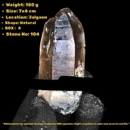Smoky Quartz Healing Cluster 150g – Grounding & Protection Energy Stone 7x4cm