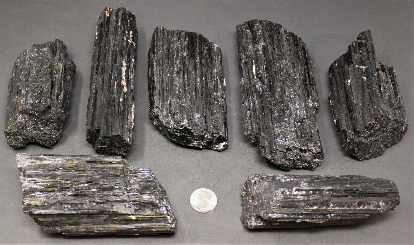 JUMBO Black Tourmaline Rods Premium Rough Natural Crystal Logs