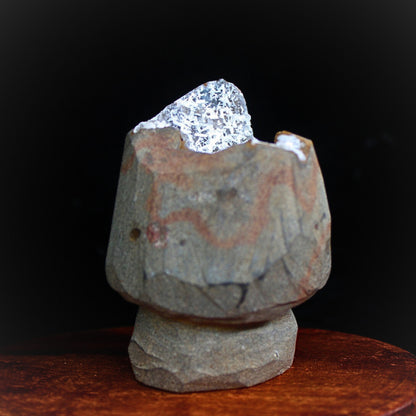 345g High-Quality Scolecite Geode  Beautiful Natural Healing Minerals