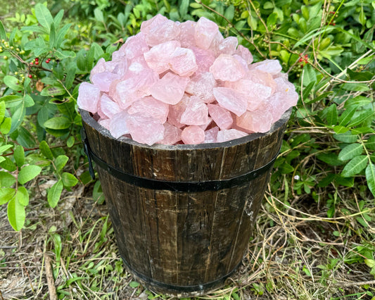 Rough Natural Rose Quartz Wholesale Bulk Lots, LARGE 2 - 3" Rose Quartz Crystals