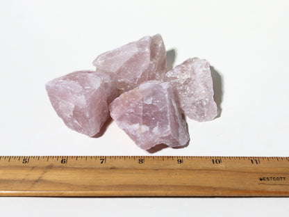 Rose Quartz - 2" - 3" Large Rough Rocks for Tumbling - Bulk Wholesale 1LB option