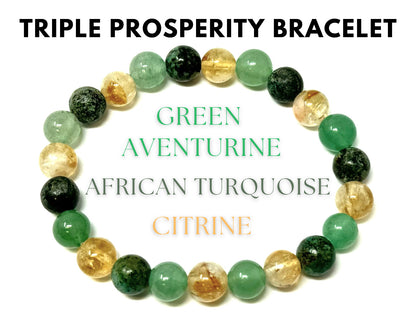 8 mm Bead Gemstone Bracelets: BUY 3 GET 1 FREE! (Stretch Crystal Bead Bracelets)