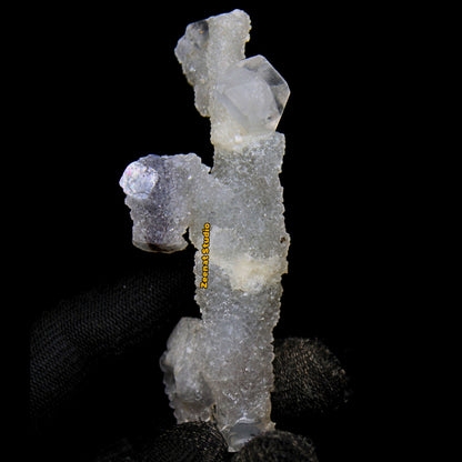 Rare Apophyllite Crystal Cluster Matrix Tower 9cm 230g Shiny Mineral Specimen