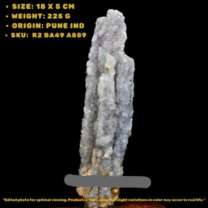 Rainbow Quartz Tower 225g Natural Crystal Point Collector Specimen India