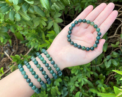8 mm Bead Gemstone Bracelets: BUY 3 GET 1 FREE! (Stretch Crystal Bead Bracelets)