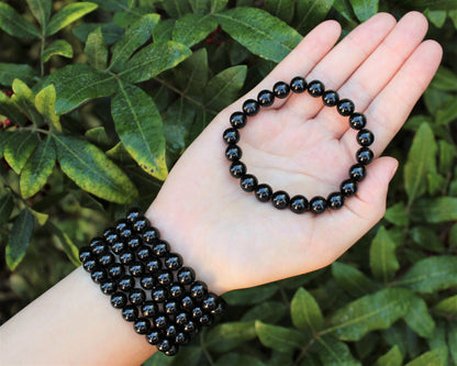 8 mm Bead Gemstone Bracelets: BUY 3 GET 1 FREE! (Stretch Crystal Bead Bracelets)