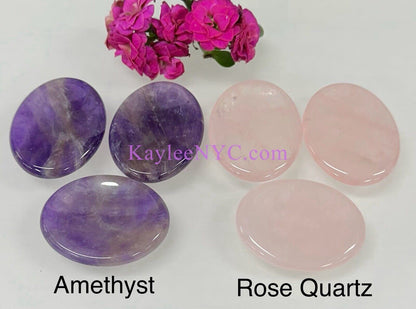 Wholesale Lot 11 PCs Natural Crystal Worry Stone Healing Energy