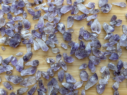 0.5" - 1.25" Brazilian Rough Amethyst Point/Stone, Raw Amethst Healing Crystals