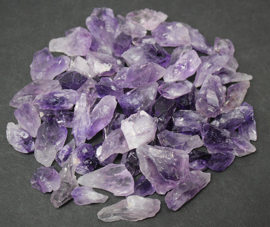 1/4 lb Bulk Lot Purple Amethyst Quartz Points & Raw Crystal Pieces – 4 oz