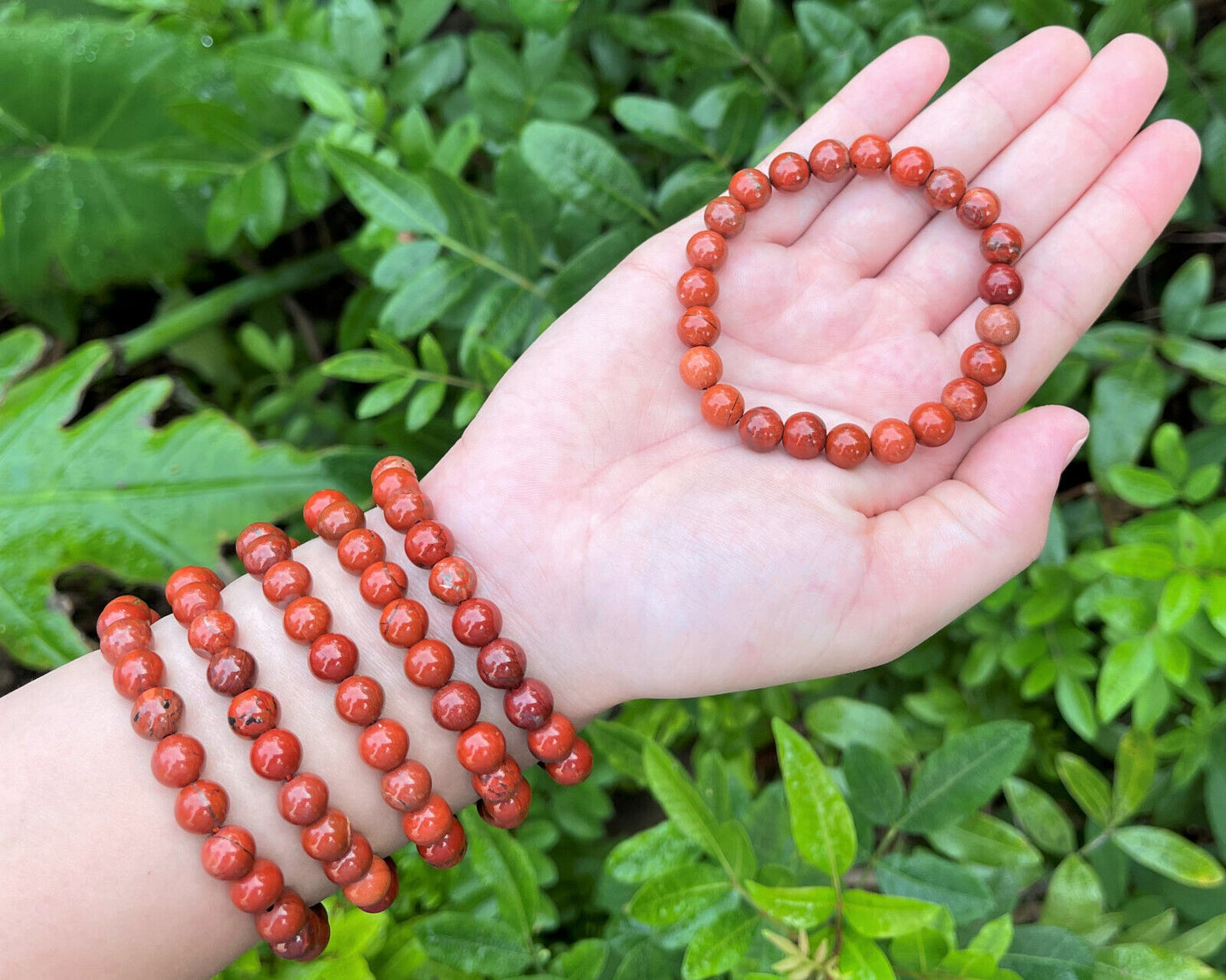 8 mm Bead Gemstone Bracelets: BUY 3 GET 1 FREE! (Stretch Crystal Bead Bracelets)