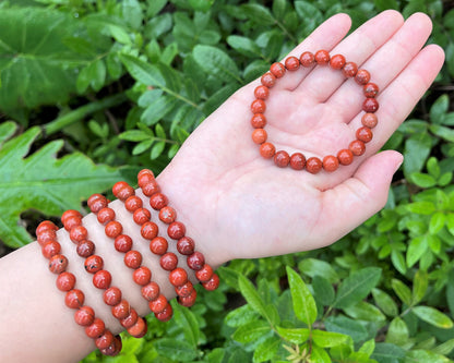 8 mm Bead Gemstone Bracelets: BUY 3 GET 1 FREE! (Stretch Crystal Bead Bracelets)