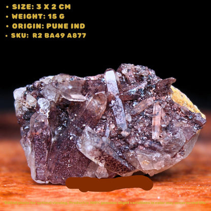 Rare Phantom Clear Quartz Crystal 15g Mineral Specimen 3×2 cm – India