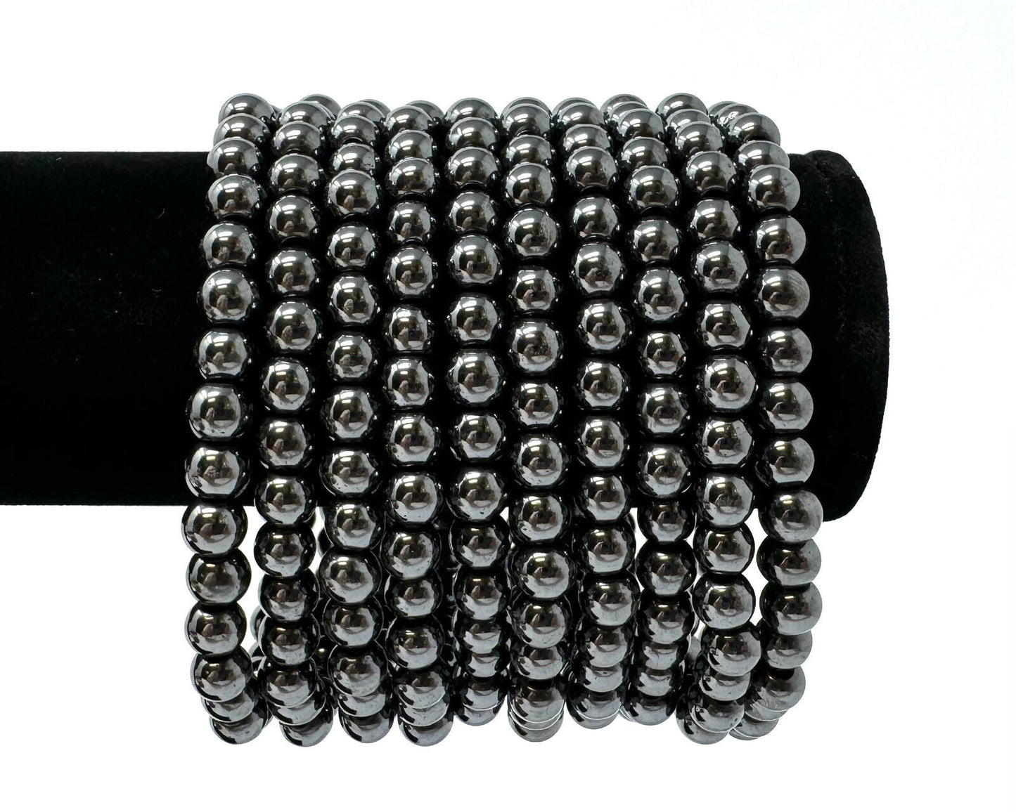 6 mm Bead Gemstone Bracelets BUY 3 GET 1 FREE - Dainty Stretch Crystal Bracelets