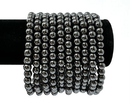 6 mm Bead Gemstone Bracelets BUY 3 GET 1 FREE - Dainty Stretch Crystal Bracelets