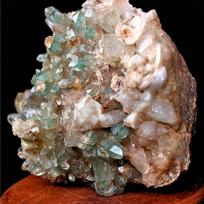 826g Green Himalayan Clear Quartz Cluster Rare Mineral Specimen from India