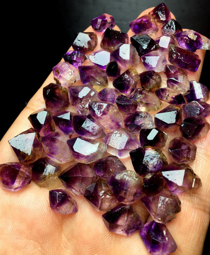 30g 55+PCS  WOW! Beautiful Super Seven Skeletal Amethyst Quartz Crystal