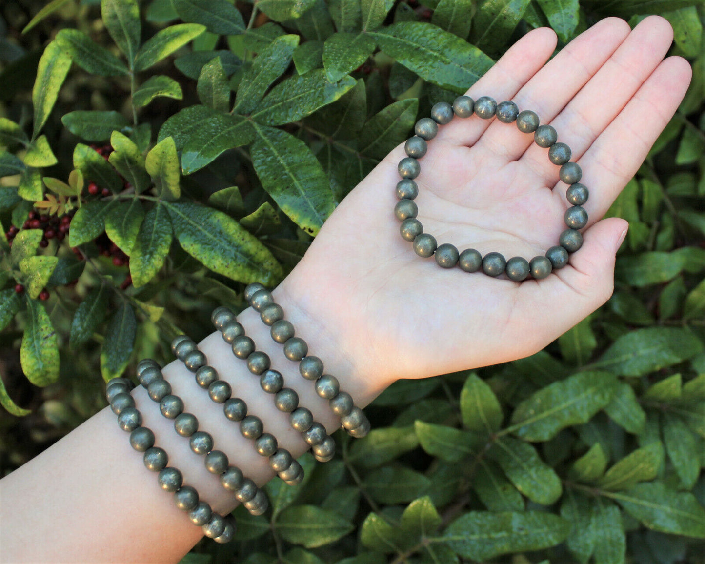 8 mm Bead Gemstone Bracelets: BUY 3 GET 1 FREE! (Stretch Crystal Bead Bracelets)