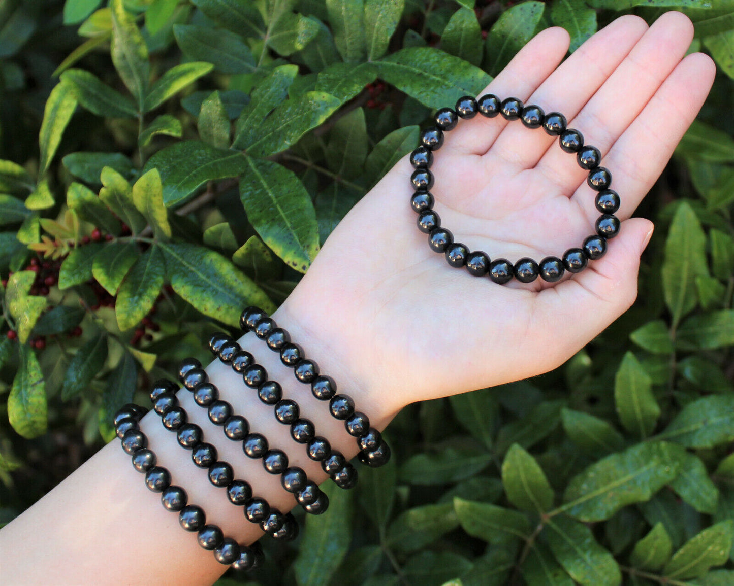8 mm Bead Gemstone Bracelets: BUY 3 GET 1 FREE! (Stretch Crystal Bead Bracelets)