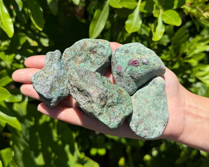 5 lb CLEARANCE Natural Rough Ruby Zoisite Wholesale Bulk Lots (Raw Ruby Zoisite)