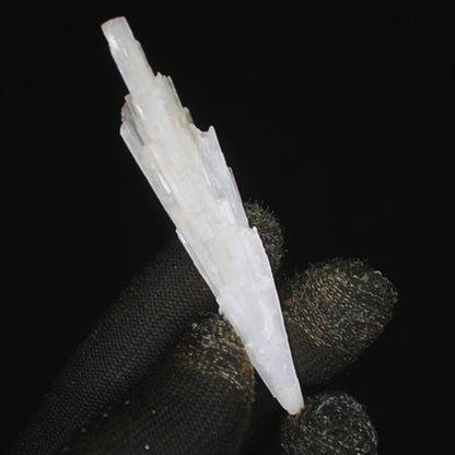 Natural Scolecite Cluster 6g White Zeolite Mineral Crystal from India