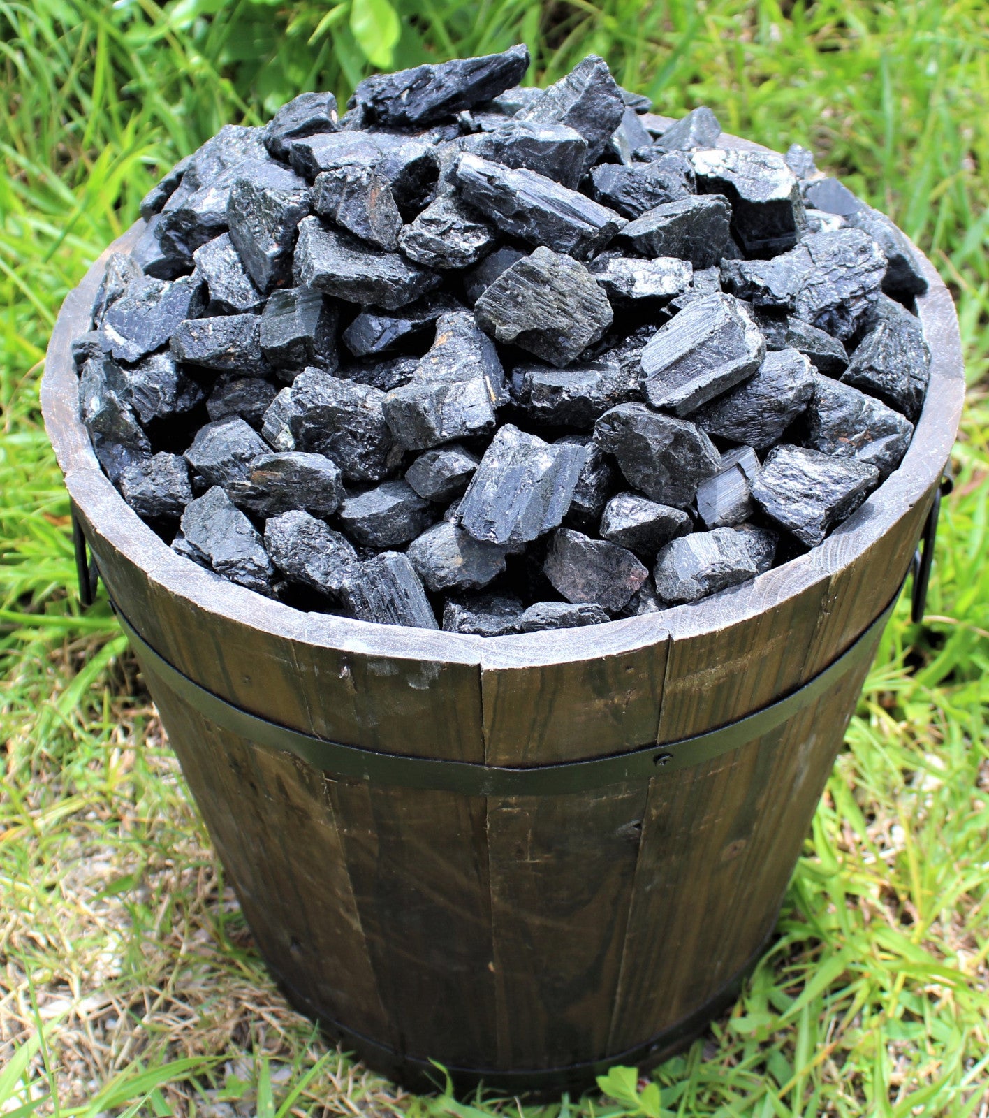 Black Tourmaline Rough Natural Stones – 1/2 lb Bulk Wholesale (8 oz)