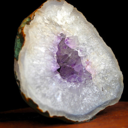 166g Amethyst Cluster Stone Cabinet Mineral from India 7x6 cm