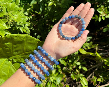 8 mm Bead Gemstone Bracelets: BUY 3 GET 1 FREE! (Stretch Crystal Bead Bracelets)