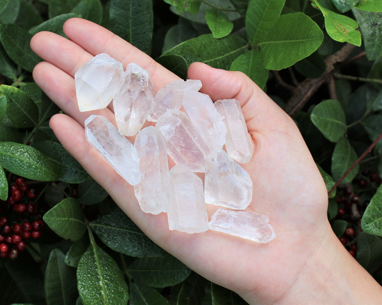 Wholesale Bulk Lot 2 lb Natural Clear Quartz Crystal Points Wand, AAA Quality