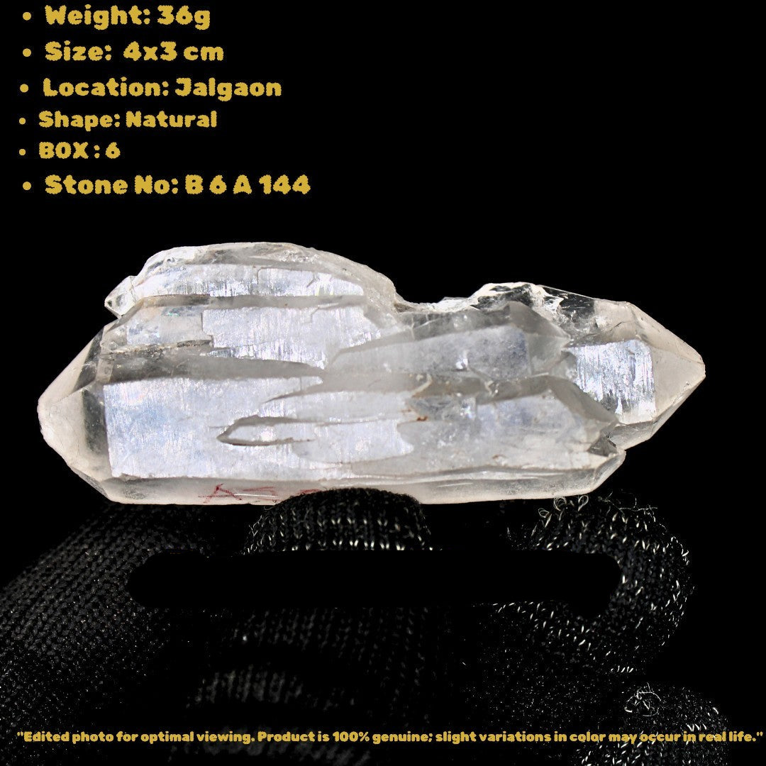 "Clear Quartz Crystal Cluster 36g – Energy Amplifier & Healing Stone 4x3cm"