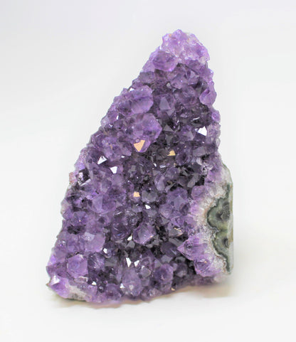 Stunning LARGE Amethyst Cut Base Cluster, Crystal Quartz Geode 8 - 11 oz