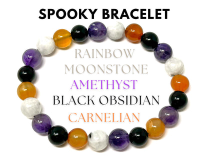 8 mm Bead Gemstone Bracelets: BUY 3 GET 1 FREE! (Stretch Crystal Bead Bracelets)