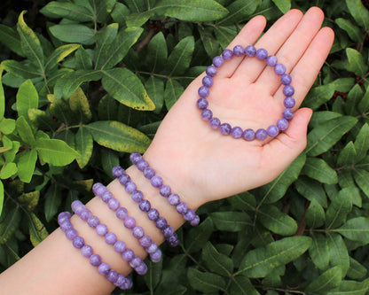 8 mm Bead Gemstone Bracelets: BUY 3 GET 1 FREE! (Stretch Crystal Bead Bracelets)