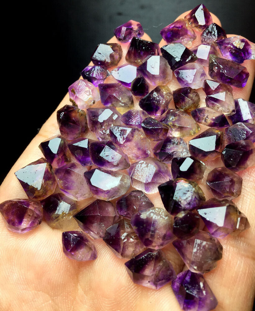 30g 55+PCS  WOW! Beautiful Super Seven Skeletal Amethyst Quartz Crystal
