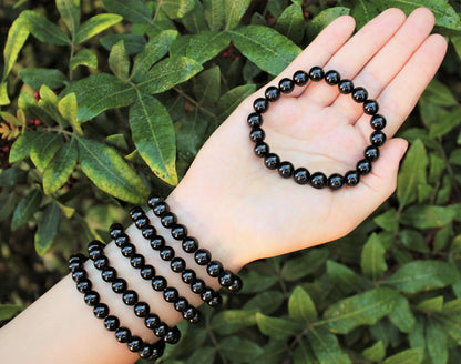 8 mm Bead Gemstone Bracelets: BUY 3 GET 1 FREE! (Stretch Crystal Bead Bracelets)
