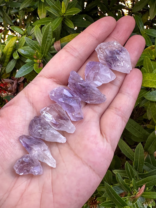 0.5" - 1.25" Brazilian Rough Amethyst Point/Stone, Raw Amethst Healing Crystals
