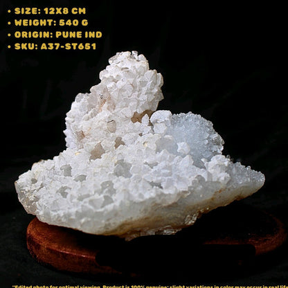 540g Rainbow Quartz Healing Cluster Raw Crystal Mineral India 12x8 cm