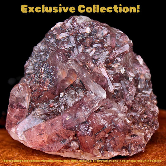 Red Phantom Quartz 155g 6x6  Rare Raw Crystal for Collectors & Healers