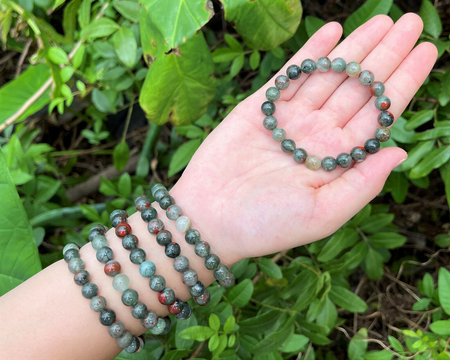 8 mm Bead Gemstone Bracelets: BUY 3 GET 1 FREE! (Stretch Crystal Bead Bracelets)