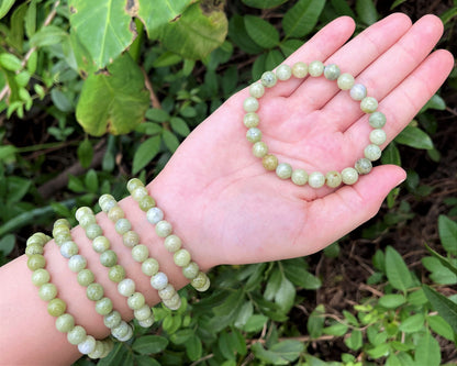 8 mm Bead Gemstone Bracelets: BUY 3 GET 1 FREE! (Stretch Crystal Bead Bracelets)