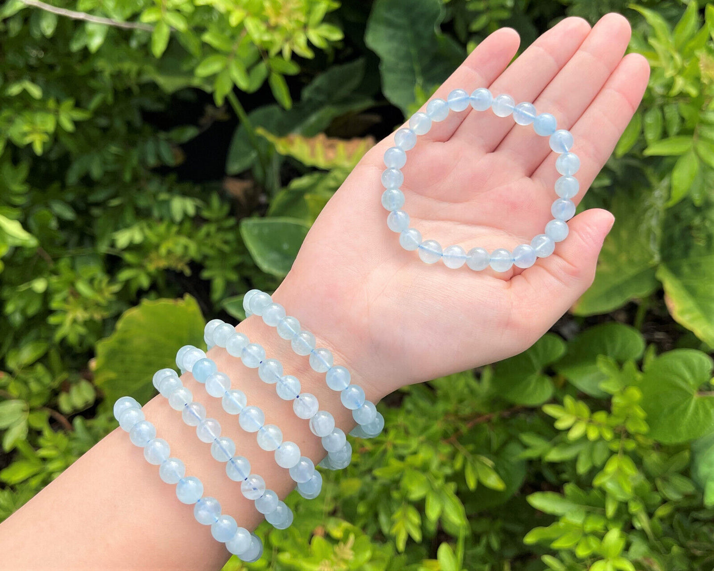 8 mm Bead Gemstone Bracelets: BUY 3 GET 1 FREE! (Stretch Crystal Bead Bracelets)