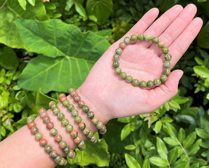 8 mm Bead Gemstone Bracelets: BUY 3 GET 1 FREE! (Stretch Crystal Bead Bracelets)