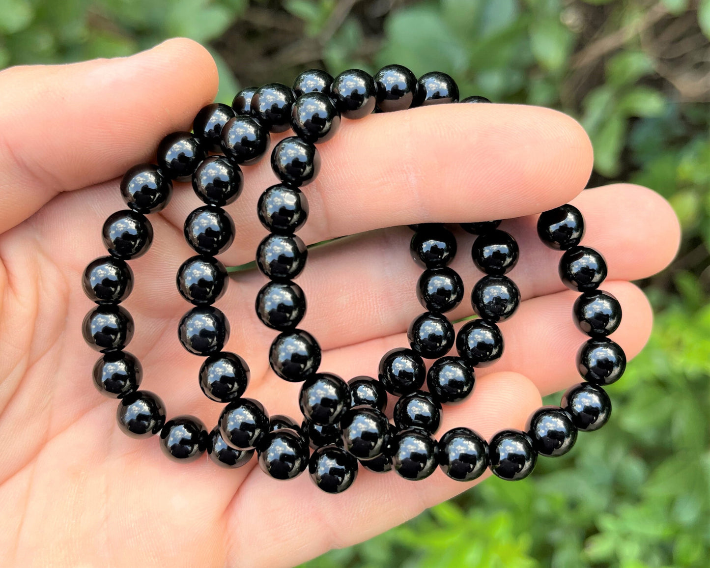 8 mm Bead Gemstone Bracelets: BUY 3 GET 1 FREE! (Stretch Crystal Bead Bracelets)