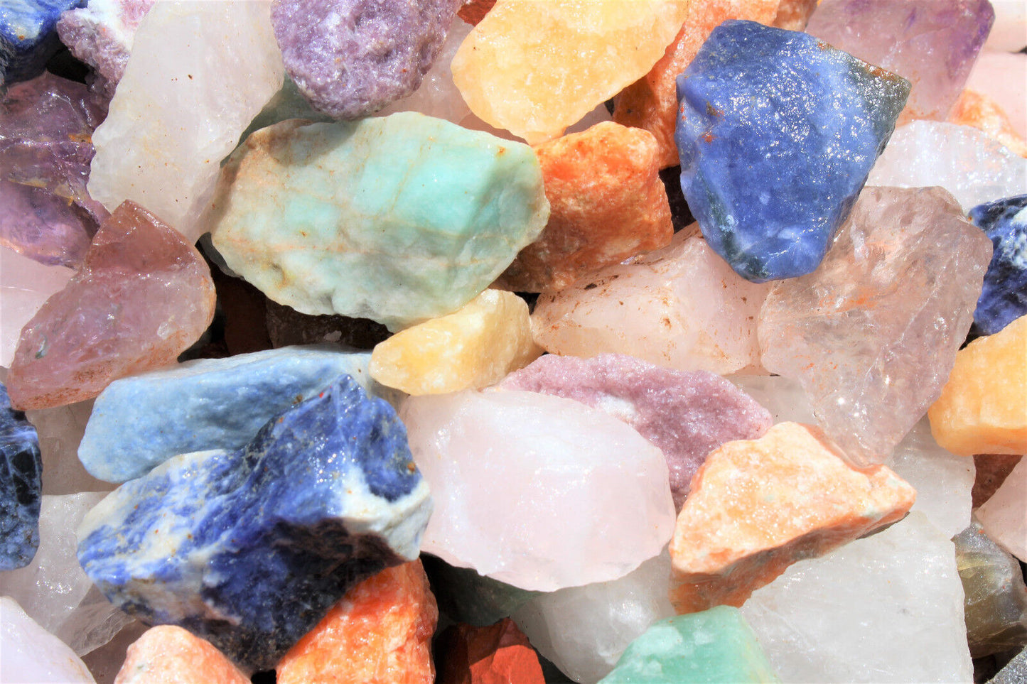 1000 Carat Bulk Lot Brazil Mix - Bulk Natural Rough Tumbler Rocks Stones